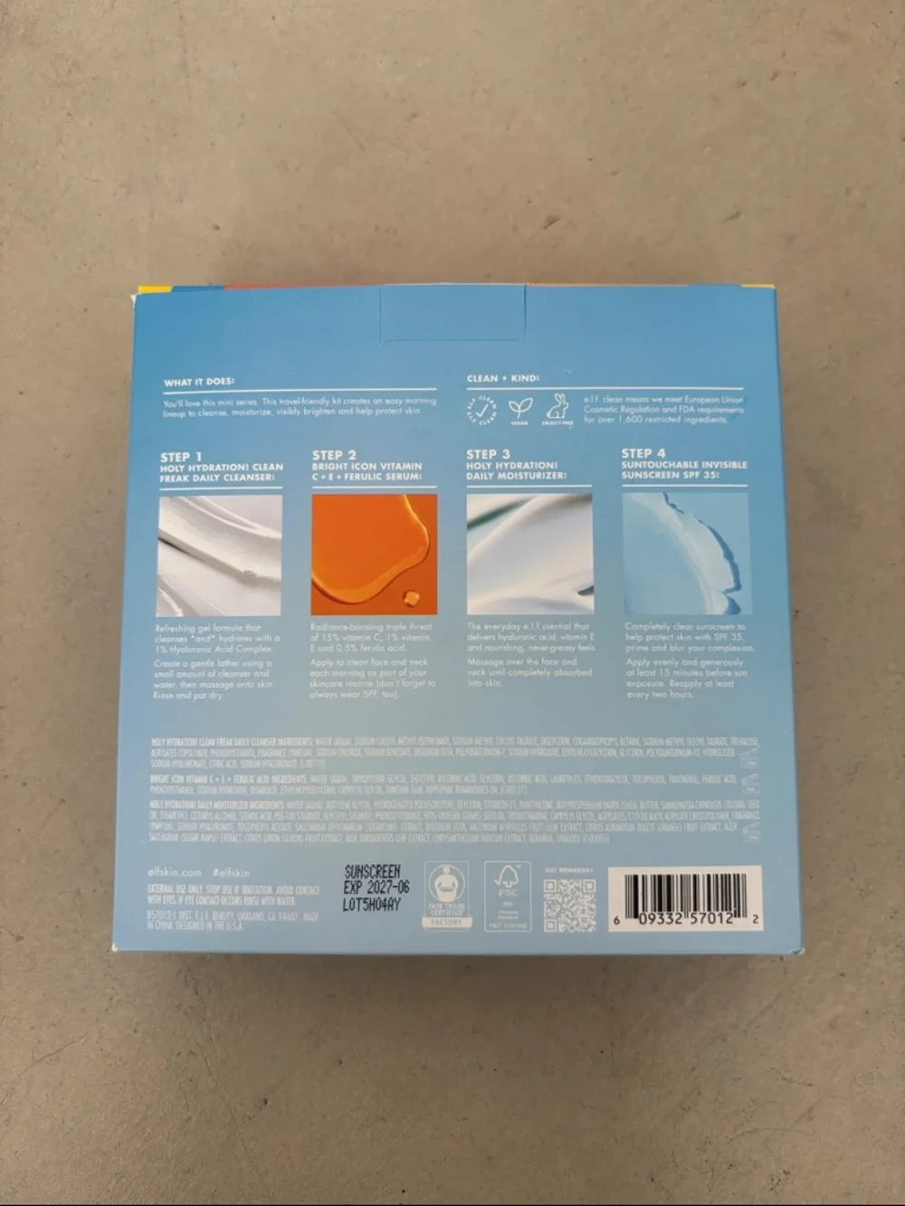 NIB ELF Skincare Wake the e.l.f. Up! Summer Skincare Kit for yourself or a gift!